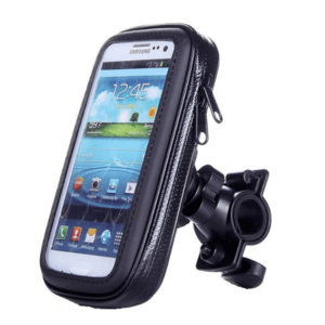Suport husa telefon pentru bicicleta LX-01 rezistent apa si socuri touchscreen 360* rotativ negru XL imagine