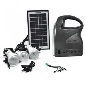 Kit solar GDLITE GD-7 PREMIUM 3 becuri, lanterna inclusa + usb incarcare imagine