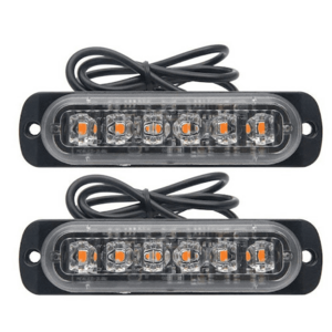 Set 2 x Stroboscop 6 LED lumini de avertizare pentru platforma, ATV, Tractor, Jeep, Off Road imagine