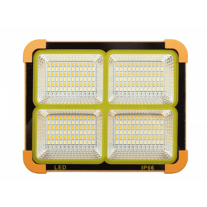 Proiector Solar portocaliu Portabil 336 led D10 4 casete imagine
