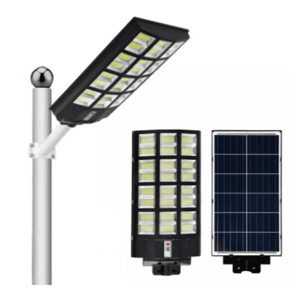 Lampa Solara Stradala TRIPLA cu Panou Solar Incorporat 12 casete imagine