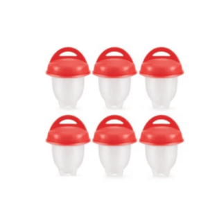 Set format din 6 recipiente din silicon pentru fiert oua imagine