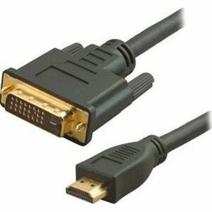 HDMI to DVI male-male cable with gold-plated connectors, 1.8m, bulk pack imagine