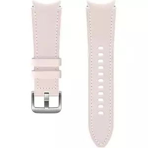 Curea smartwatch Samsung Hybrid Leather pentru Galaxy Watch4 20mm S/M, Pink imagine