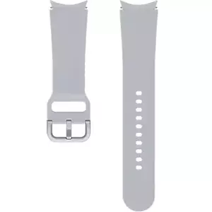 Curea smartwatch Samsung Sport Band pentru Galaxy Watch4 20mm M/L, Silver imagine
