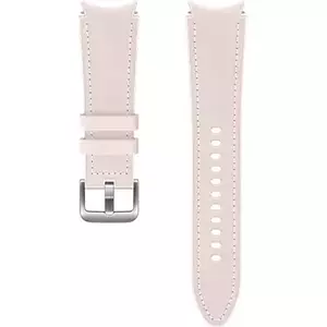 Curea smartwatch Samsung Hybrid Leather pentru Galaxy Watch4 20mm M/L, Pink imagine