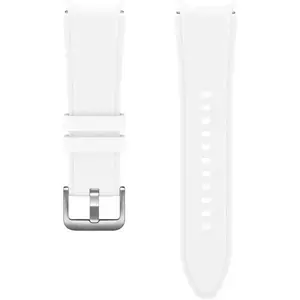 Curea smartwatch Samsung Sport Band pentru Galaxy Watch4/Watch4 Classic 20mm S/M, White imagine