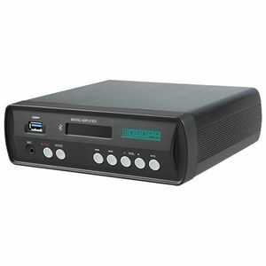 Amplificator PA cu mixer stereo 2x30W, Bluetooth /USB/ SD, clasa D, intrare MIC/AUX, carcasa Aluminiu imagine