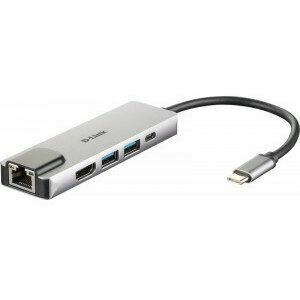 Hub USB, DUB-M520, 5 in 1, USB-C, HDMI/Ethernet imagine