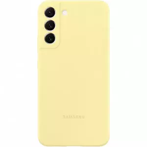 Husa de protectie Samsung Silicone pentru Galaxy S22 PLUS, Yellow imagine