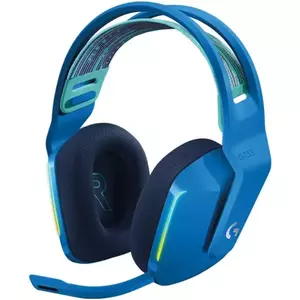 Casti gaming wireless Logitech G733, ultrausoare, Lightsync RGB, Albastru imagine