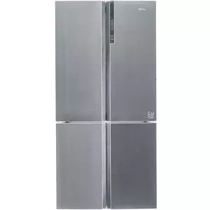 Side by side Cube HAIER HTF-710DP7, 4 usi, compresor inverter, clasa F, Total No Frost (air surround), 628 L, H 190 cm, Sistem Antibacterian, display LED extern, Super Cooling/Super Freezing/Holiday, culoare inox imagine
