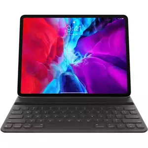 Husa cu tastatura Apple Smart Keyboard Folio pentru iPad Pro 12.9 (2020), Layout RO, Black imagine