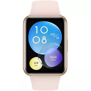 Ceas smartwatch Huawei Watch Fit 2, Silicone Strap, Sakura Pink imagine
