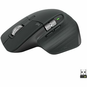 Mouse Wireless LOGITECH MX Master 3S Performance, 8000 dpi, Silent, USB, BT, Graphite imagine