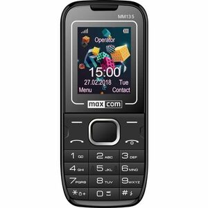 Telefon mobil Maxcom Classic MM135, Dual SIM, Black/Blue imagine