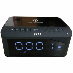 Radio cu ceas Akai ACRB-1000, Bluetooth 5.1, AM/FM, USB, Negru imagine