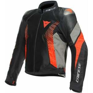 Dainese Super Rider 2 Absoluteshell™ Jacket Black/Dark Full Gray/Fluo Red 44 Geacă textilă imagine