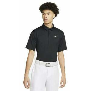 Nike Dri-Fit Tour Mens Solid Golf Polo Black/White M imagine