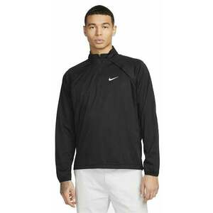 Nike Repel Tour Mens 1/2-Zip Golf Jacket Black/White S imagine