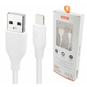Cablu USB - Lightning, 2, 1A, alb, lungime cablu 100 cm imagine