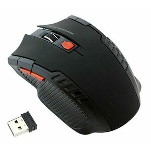 Mouse optic fara fir, 800/1600 DPI, USB, forma ergonomica, functie standby, negru imagine