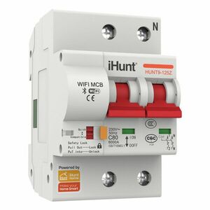iHunt Home WIFI Smart Circuit Breaker 2P 16A - Siguranta automata inteligenta imagine
