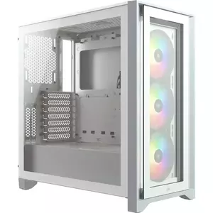 Carcasa PC iCUE 4000X RGB Tempered Glass White imagine