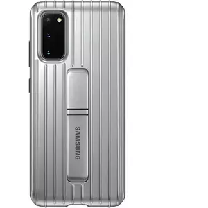 Husa Protective Standing pentru SAMSUNG Galaxy S20, EF-RG980CSEGEU, argintiu imagine