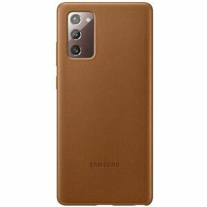 Husa de protectie Samsung Galaxy Note 20 N980 Leather, Brown imagine