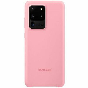 Husa de protectie Samsung Silicone Cover pentru Galaxy S20 Ultra, Pink imagine