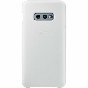 Husa de protectie Samsung Leather pentru Galaxy S10e G970, White imagine
