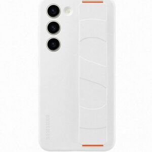 Husa de protectie Samsung Silicone Grip Case pentru Galaxy S23, White imagine
