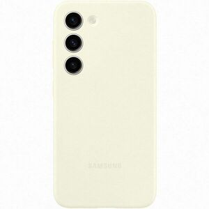 Husa de protectie Samsung Silicone Case pentru Galaxy S23, Cotton imagine