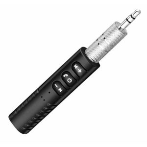 Adaptor bluetooth audio, autonomie: 8h, microfon incorporat, 18g, 5, 8 x 1, 5mm, negru/argintiu imagine
