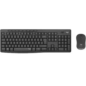 Kit wireless tastatura si mouse MK295 Silent, US layout, Graphite imagine