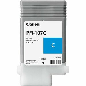 Cartus Canon PFI107C, cyan dye imagine