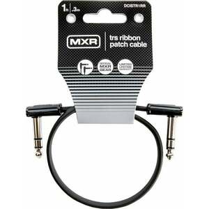 Dunlop MXR DCISTR1RR Ribbon TRS Cable Negru 30 cm Oblic - Oblic imagine