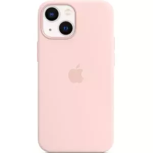Husa de protectie Apple Silicone Case with MagSafe pentru iPhone 13 mini, Chalk Pink imagine