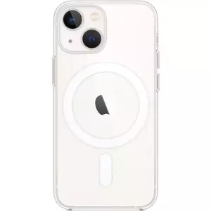 Husa de protectie Apple Clear Case with MagSafe pentru iPhone 13 mini, Transparent imagine