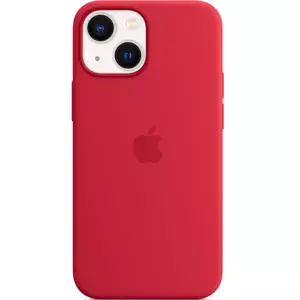 Husa de protectie Apple Silicone Case with MagSafe pentru iPhone 13 mini, (PRODUCT)RED imagine