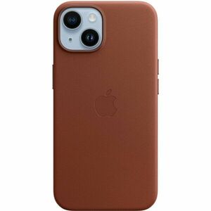Husa de protectie Apple Leather Case with MagSafe pentru iPhone 14, Umber imagine