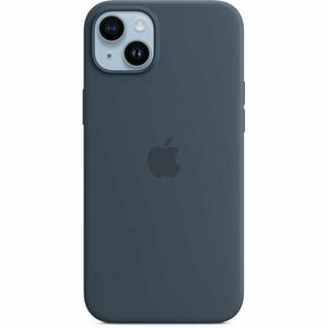 Husa de protectie Apple Silicone Case with MagSafe pentru iPhone 14 Plus, Storm Blue imagine