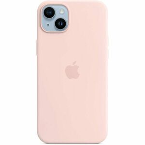Husa de protectie Apple Silicone Case with MagSafe pentru iPhone 14 Plus, Chalk Pink imagine
