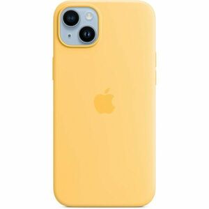 Husa de protectie Apple Silicone Case with MagSafe pentru iPhone 14 Plus, Sunglow imagine