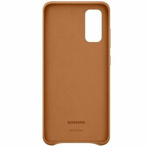 Capac protectie spate Samsung Leather Cover pentru Galaxy S20 Brown imagine