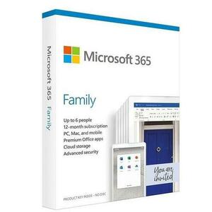 Microsoft 365 Family Engleza 1 an P8 Retail imagine