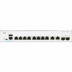 Switch Cisco CBS250-8T-E-2G cu management fara PoE 8x1000Mbps-RJ45 + 2xGigabit/SFP Combo imagine