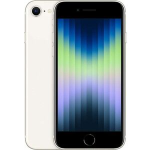 Telefon Mobil Apple iPhone SE 3 64GB Flash Nano SIM + eSIM 5G Starlight imagine
