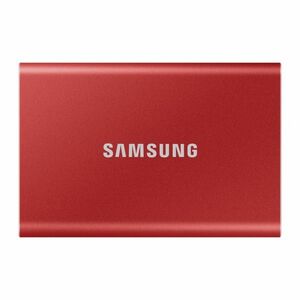 Hard Disk SSD Extern Samsung Portable SSD T7 1TB USB 3.2 Red imagine